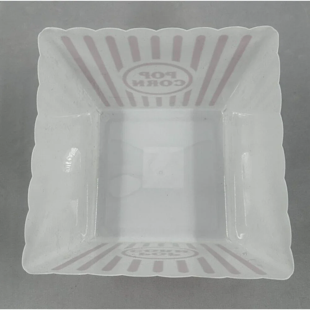 RETRO POPCORN TUB~Reusable Plastic Bucket 8.75